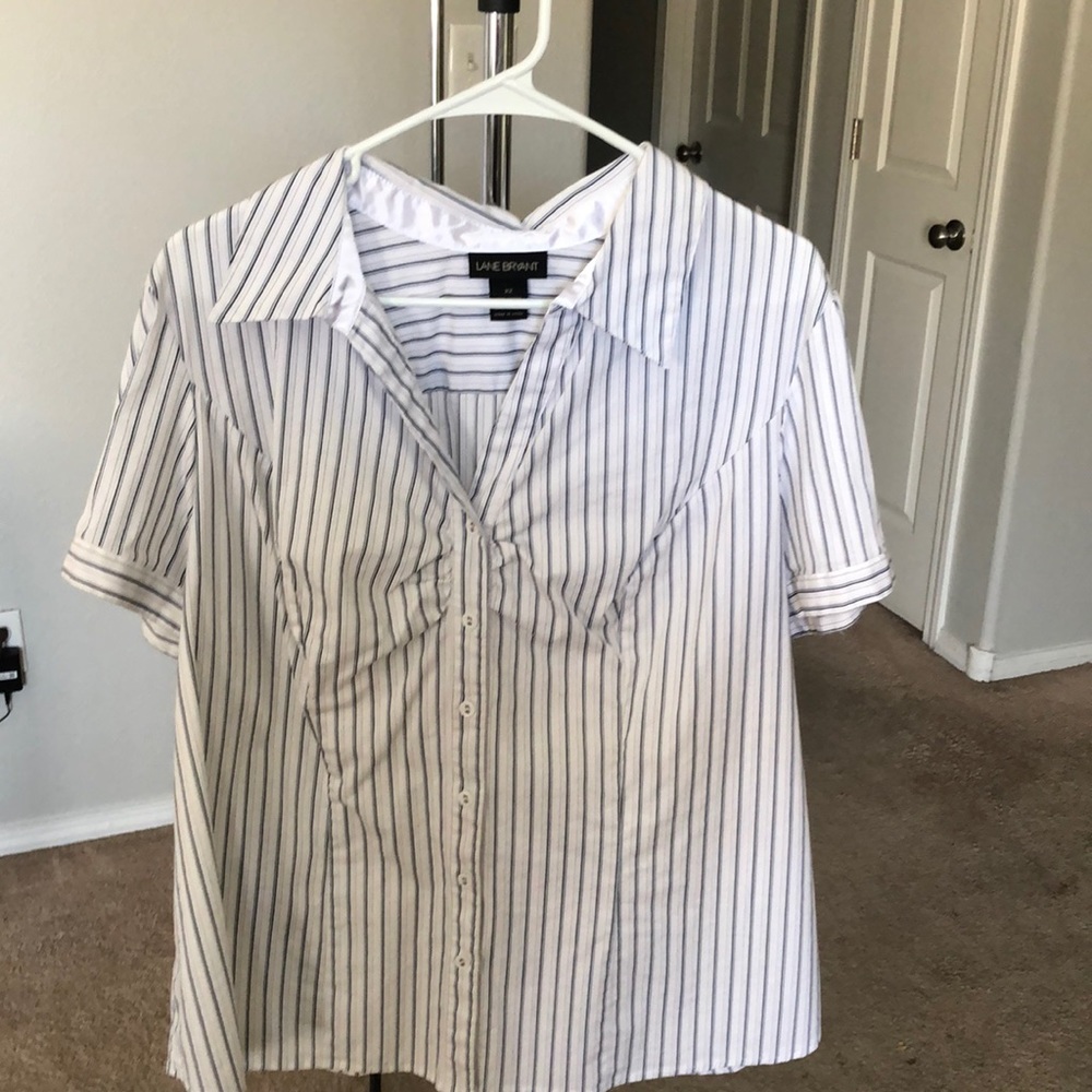 Lane Bryant short sleeve blouse